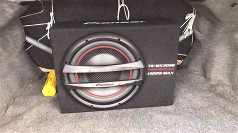 Pioneer - TS-WX305B - Bass Reflex Subwoofer | Car Amplifier included ...