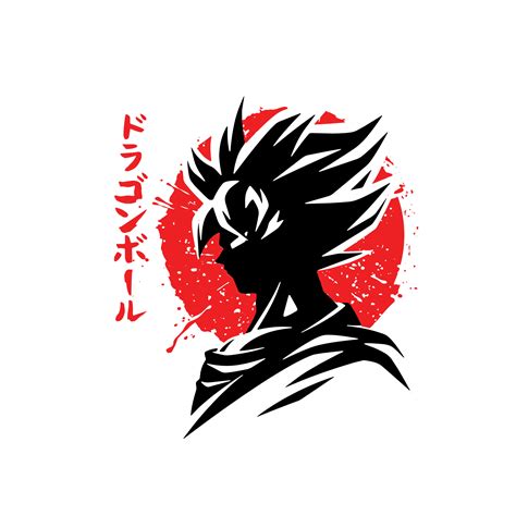 Goku Svg Png silueta svg anime svgi manga svg Japanese svg Etsy México