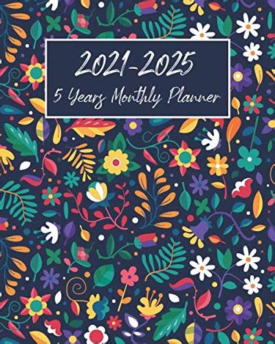 2021 2025 5 Year Monthly Planner Planners 2021 2025 For Women