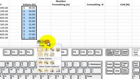 The keyboard shortcut for paste - lockqfantasy