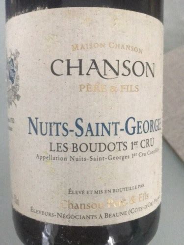 Domaine Chanson Nuits Saint Georges Er Cru Les Boudots Vivino Us