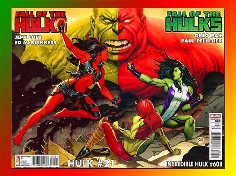 Hulk 21 608 Comic Lot Variant 2010 VERY RARE CHO EXCLUSIVE CVRS Red