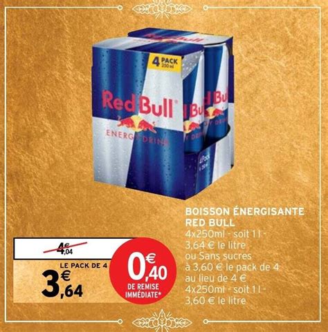 Promo BOISSON ÉNERGISANTE RED BULL chez Intermarché