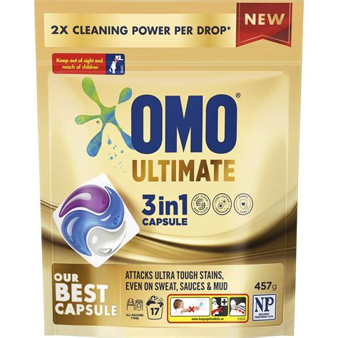 Omo Ultimate 3 In 1 Capsule 17 Pack Woolworths