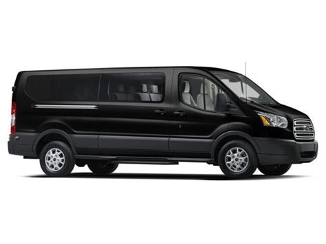 12 PASSENGER BLACK FORD VAN