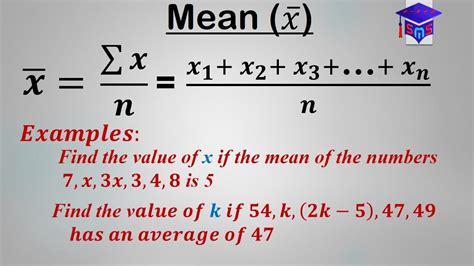 Easy Way To Find The Mean Of A Set Of Numbers Or Values Simple