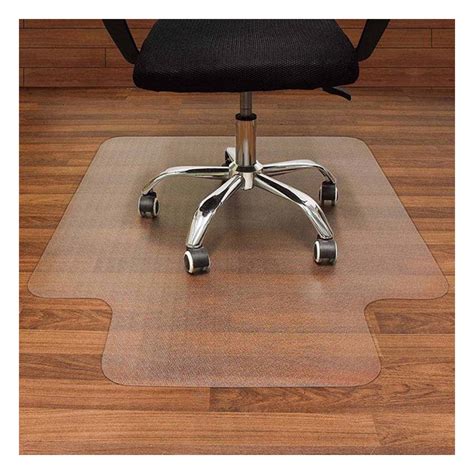 Sunisery Non Slip Office Chair Mat With Extended Lip Transparent Pvc