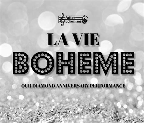 La Vie Boheme at Dobbie Hall Larbert event tickets from TicketSource