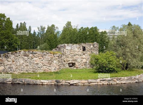 castle ruins in Kajaani Finland Stock Photo - Alamy