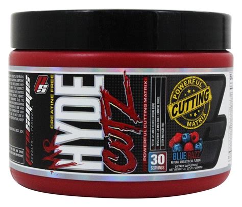 Pro Supps Mr Hyde Cutz Powerful Cutting Matrix 30 Servings Blue Razz 41 Oz