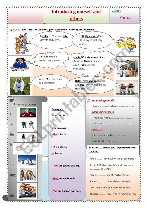 Introducing Yourself And Others Esl Worksheet By Manuelaaaa