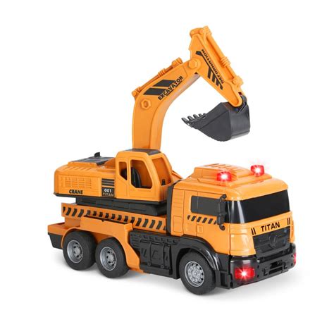 The RC Transforming Excavator - Hammacher Schlemmer