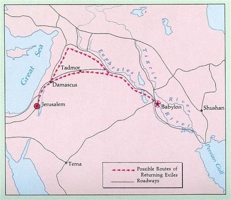 Babylonian Exile Map