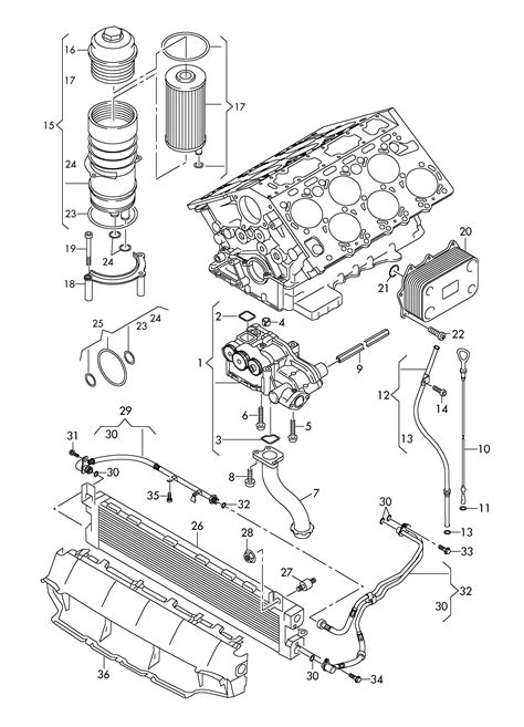 Audi Q7 2010 2015 Oil Pump Oil Filter Bracket Oil Filter Oil