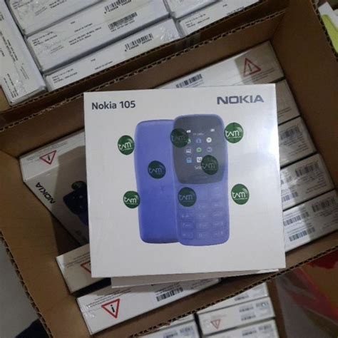 Jual Hp Nokia 105 Plastik Tam Segel No Repack Garansi Resmi Shopee