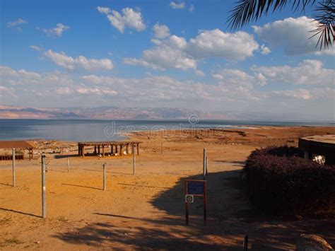 Beach And The Coast Of The Dead Sea Israel And The Coast Of Jordan