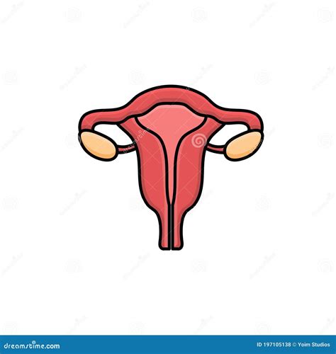 Uterus Vector Design Template Illustration Stock Vector Illustration