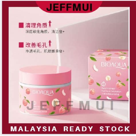 Bioaqua Peach Extract Fruit Acid Exfoliation Cream Clean Pores 140g ...