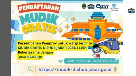 Mudik Gratis Dishub Jabar Dan Tangerang 2024 Simak Cara Daftar Dan