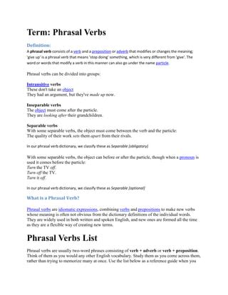 Phrasal Verbs PDF