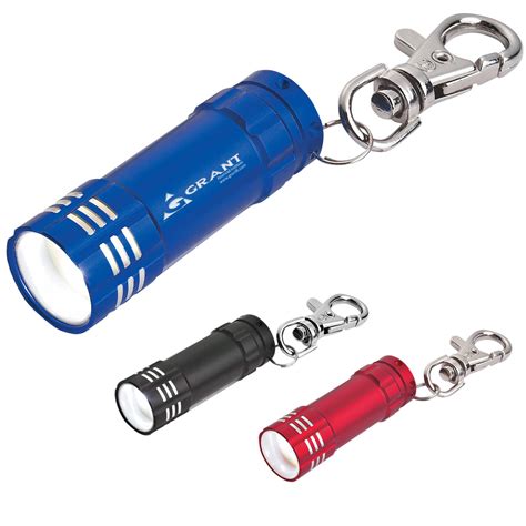 #2503 Mini Aluminum LED Flashlight With Key Clip