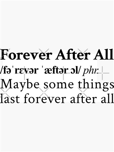 "Forever After All by Luke Combs" Sticker for Sale by StickTheSong ...