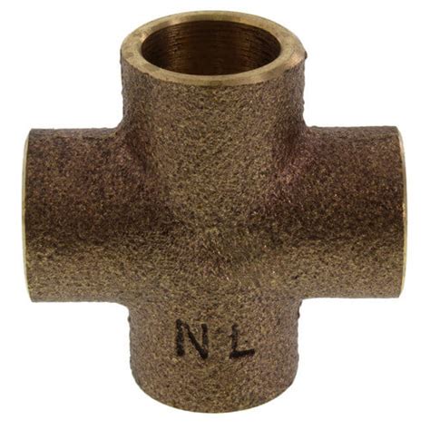 Nibco Cast Copper Pipe Cross 1″ Fitting C X C X C 59 Off