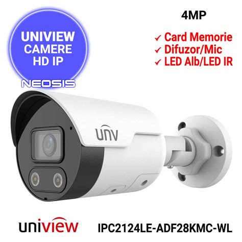 Camera Ip Mp Exterior Uniview Ipc Le Adf Kmc Wl Neosis Ro