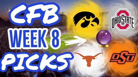 College Football Week 8 Picks And Predictions 2022 Youtube