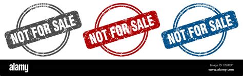 not for sale stamp. not for sale sign. not for sale label set Stock ...