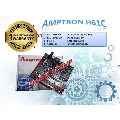 Jual Mb Mobo Motherboard Amptron H Shopee Indonesia