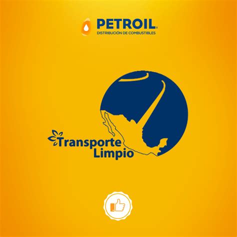 The Logo For Petroli Transporte Limpio Is Shown On An Orange Background