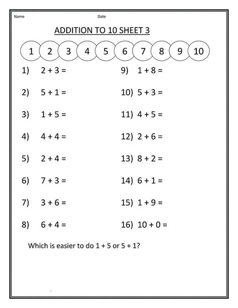 Math Computation Worksheets Kids