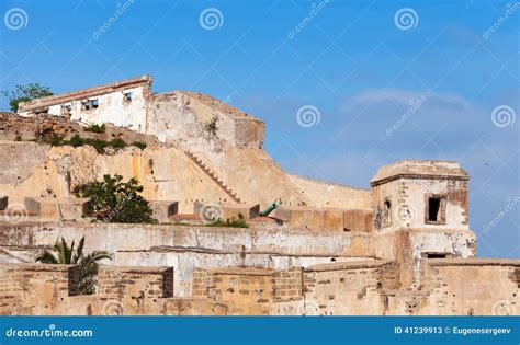 Old Fortress In Tangier Morocco Stock Image Image Of Marocco Fort