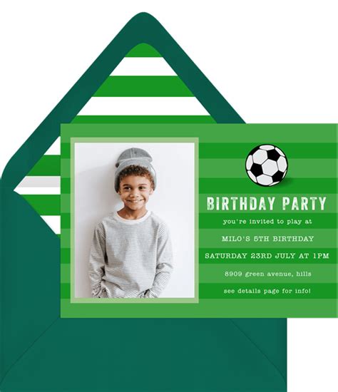 Soccer Party Invitations | Greenvelope.com