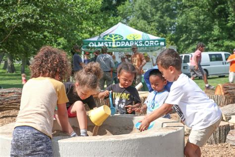 Shawnee Park Gets A New Nature Play Space Olmsted Parks Conservancy