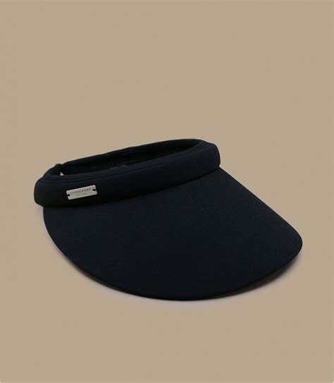 visière femme coton noir Visor black Seeberger Headict