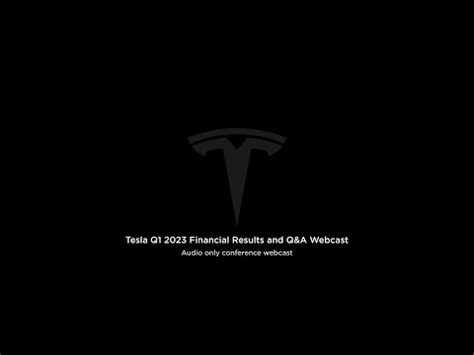 Tesla Q Financial Results And Q A Webcast Ecarstoday