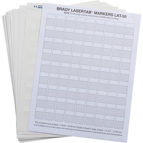 LaserTab Series Self-Laminating Polyester Labels - Brady Part: LAT-50-361-1 | Brady | BradyID.com