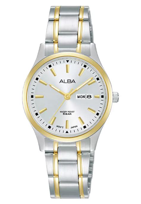 Jual Alba Alba Prestige Jam Tangan Analog Wanita Silver Gold