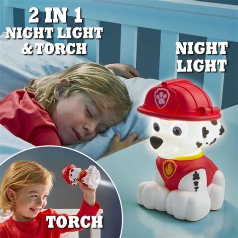 PAT PATROUILLE Marcus Veilleuse Et Lampe Torche Enfant GoGlow Buddy