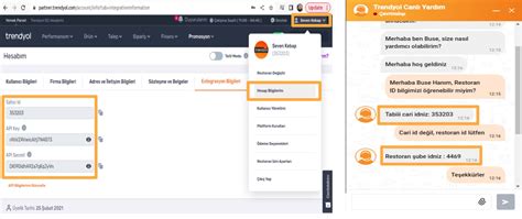 Trendyol Yemek Entegrasyonu D A Yazilim
