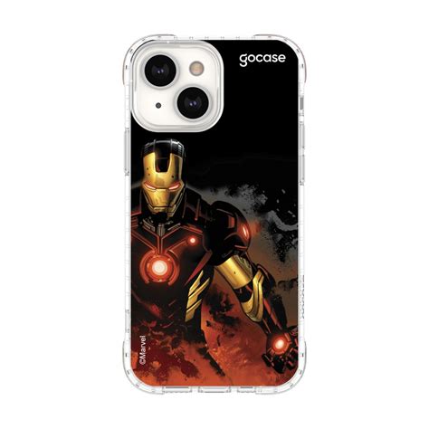 Capa Capinha Gocase P Todos IPhone 13 Marvel Homem De Ferro Em