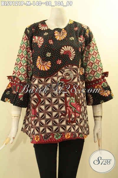 Blouse Batik Wanita Muda Bahan Halus Motif Elegan Busana Batik Trendy