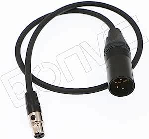 Eonvic Mini XLR 4 Pin Female To 4 Pin XLR Male Power Cable For TVLogic