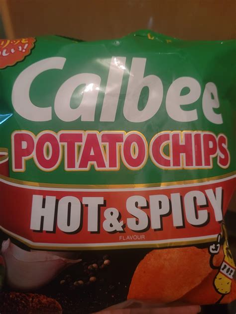 Calbee Hot And Spicy Potato Chips By Calbee Review Dried Snack Foods Tryandreview
