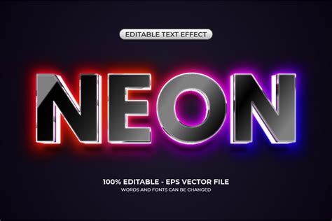 Futuristic Neon Text Effect Graphic By Alfaruki Design Creative Fabrica