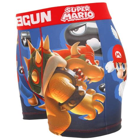 Boxer Enn01 Super Mario Bowser Multicolore Homme Freegun Wimod