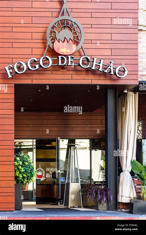 Fogo De Chao Brazilian Steakhouse At Santana Row Shopping Mall In San Jose California Usa Stock