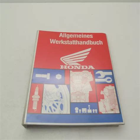 Original Honda Motorrad Allgemeines Werkstatthandbuch